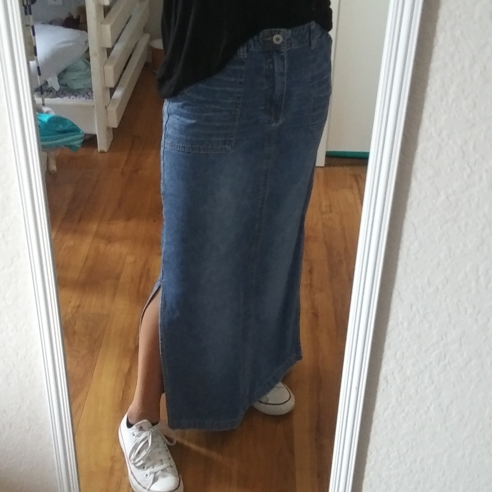 Maxi Denim Skirt